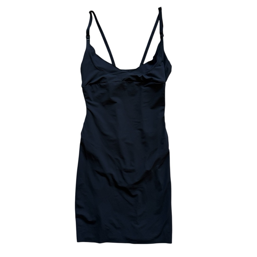 Flexees by Maidenform Women's Black Full Slip Dress S Shapewear Slimming Stretch